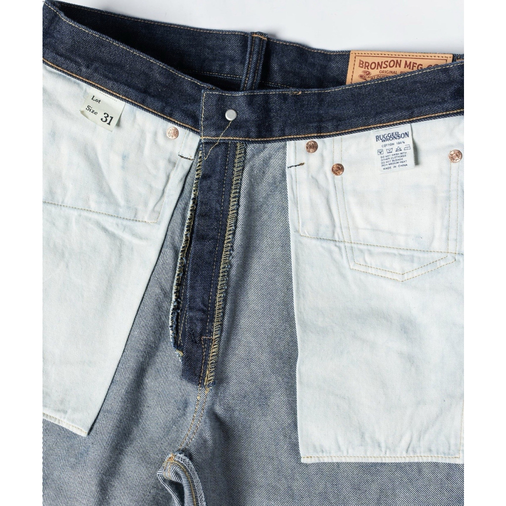 Lot 801ZXX 1954 Selvedge Denim Jeans Bronson Mfg. Co. 29x30 - Picture 6 of 10
